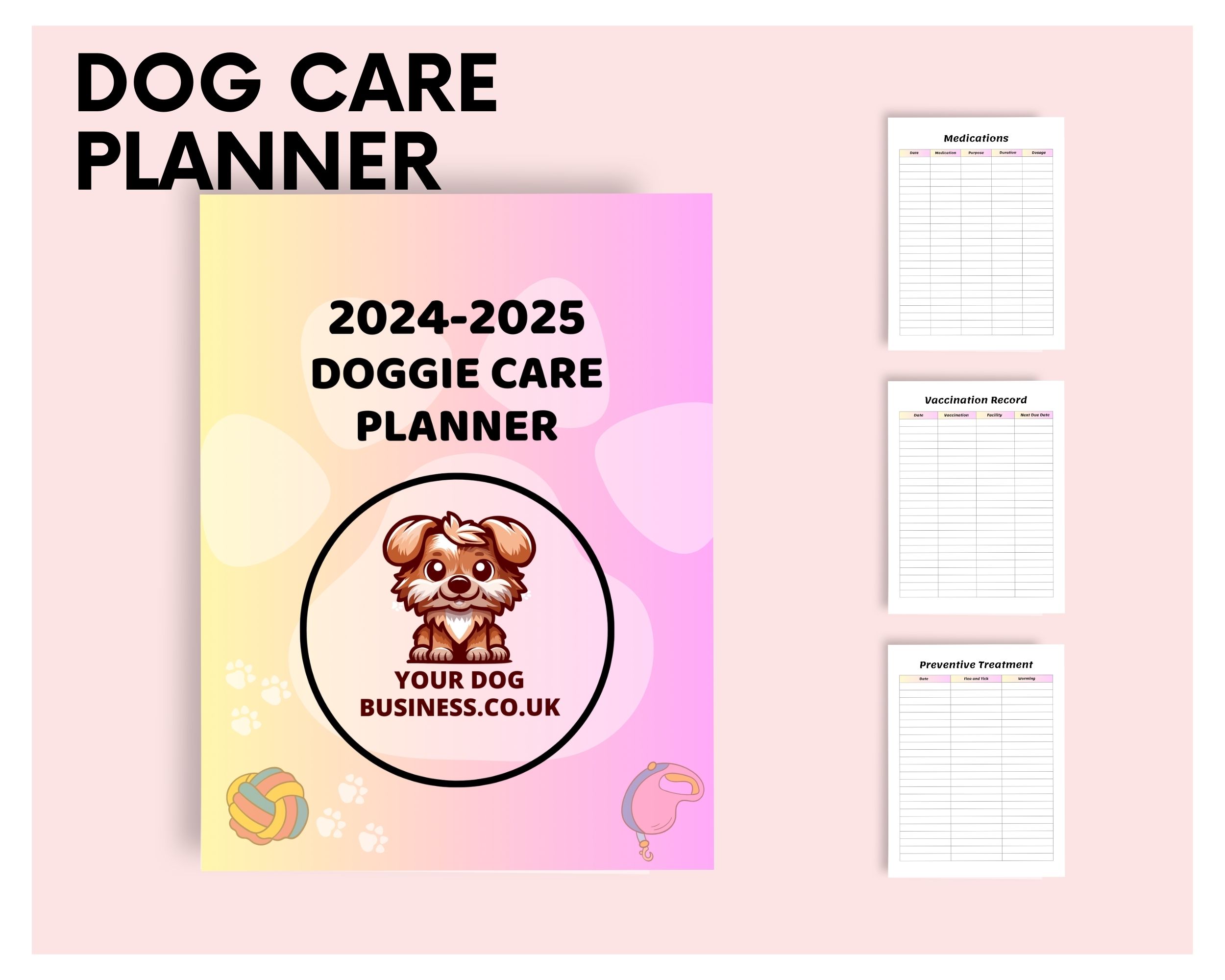 the dog care planner