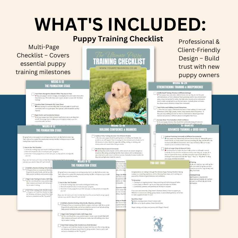puppy training contents image Puppy training content templates